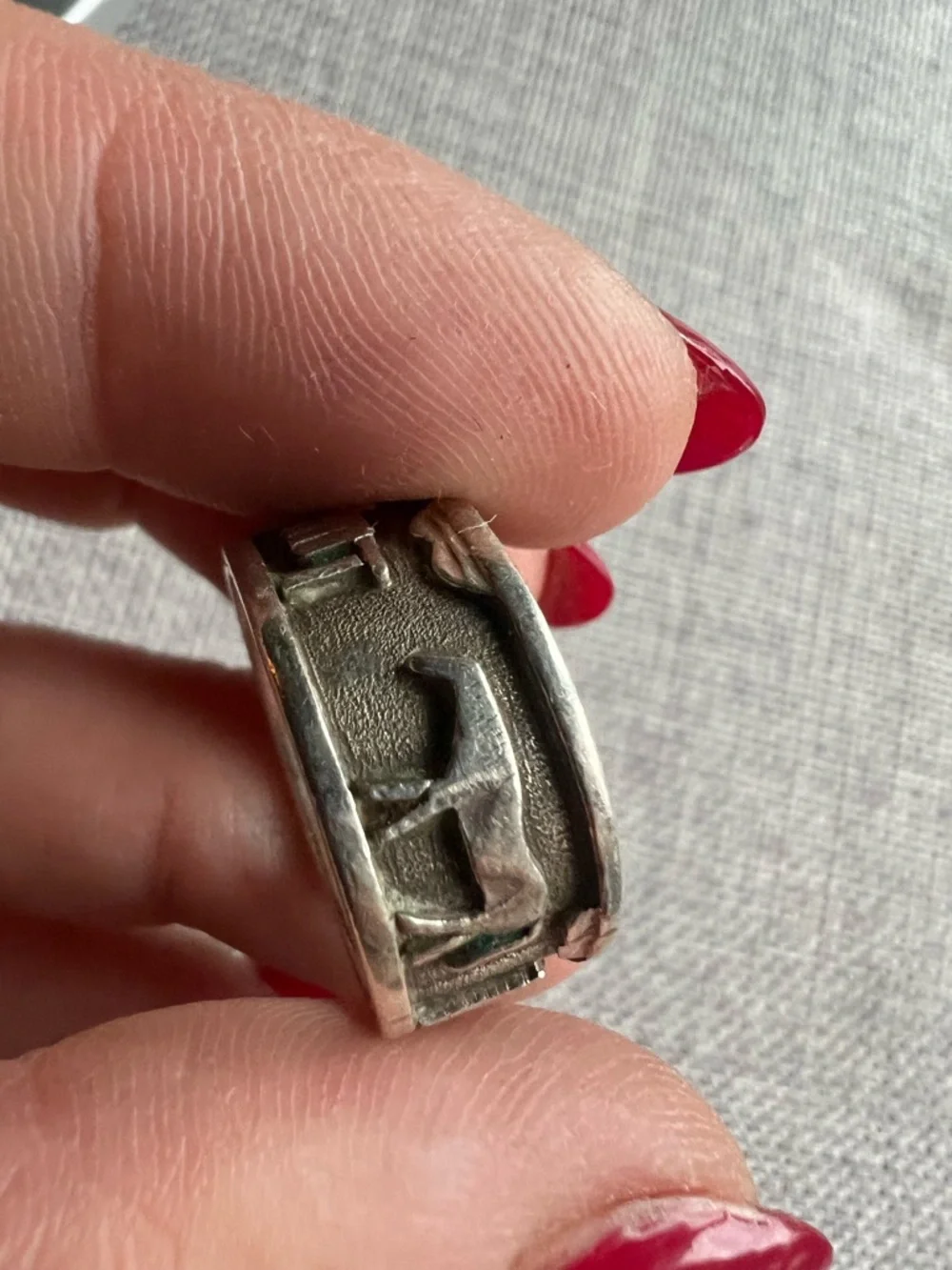 R. H. Begay Navajo Native American Sterling Silver Ring